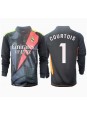 Real Madrid Thibaut Courtois #1 Målvakt Replika Borta Kläder 2024-25 Långärmad
